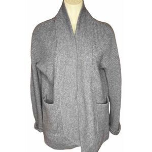 Goat 100% Cashmere Long Open Front Cardigan Small